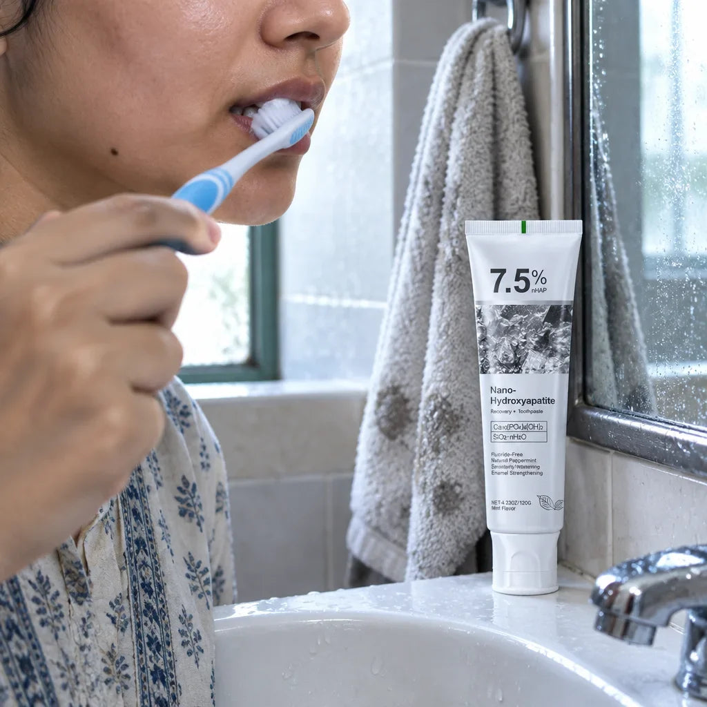 [Scale AI] how_to, 7.5% Nano Hydroxyapatite Teeth Whitening Toothpaste 120GM