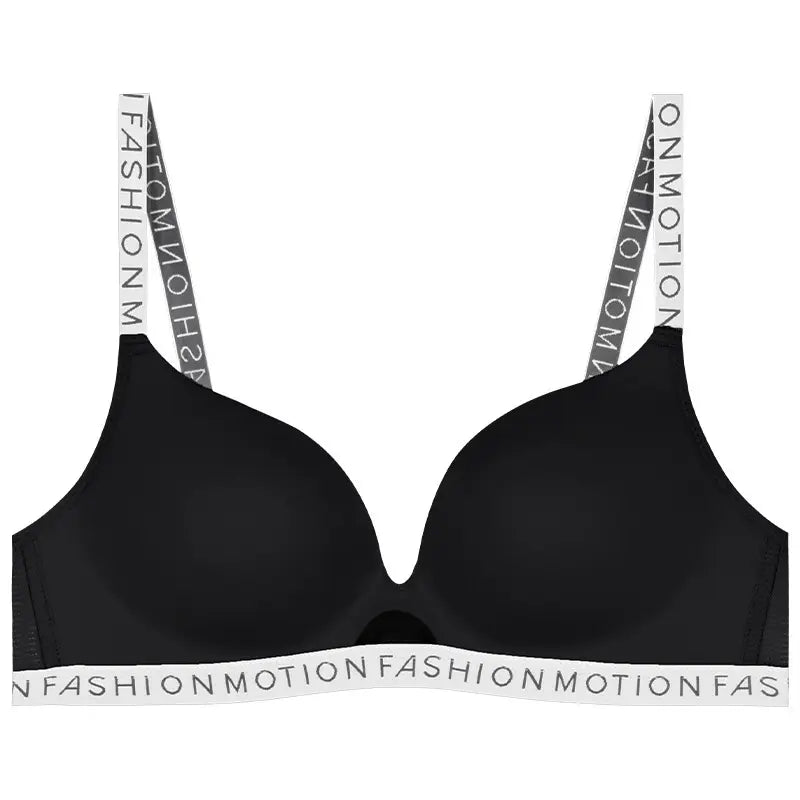 Red Letter Shoulder Strap Bra for Women, No Steel Rings, Anti-Sagging, Breathable, Durable, Premium Quality, Best Price in Pakistan