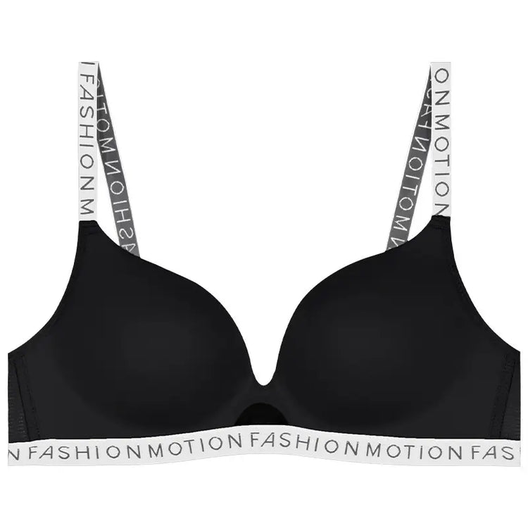 Red Letter Shoulder Strap Bra for Women, No Steel Rings, Anti-Sagging, Breathable, Durable, Premium Quality, Best Price in Pakistan