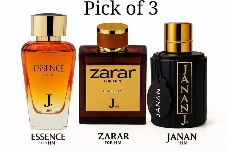 Alcohol-Free Unisex Perfume Set 3 Pack 100ml