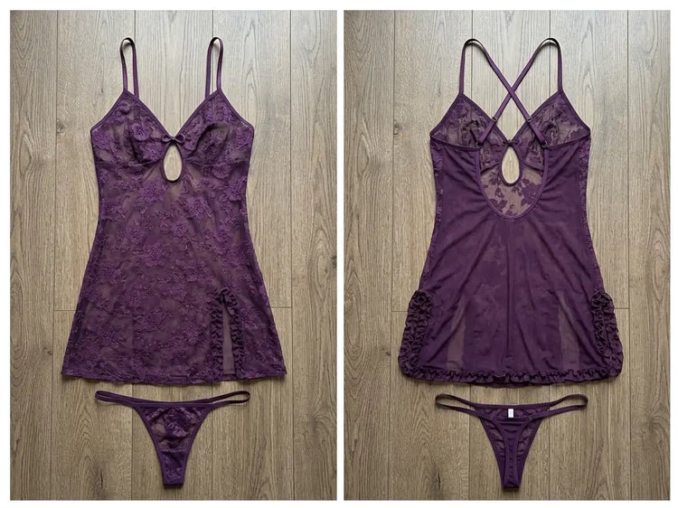 Net Comfortable And Lightweight Lingerie Set / Night Suit