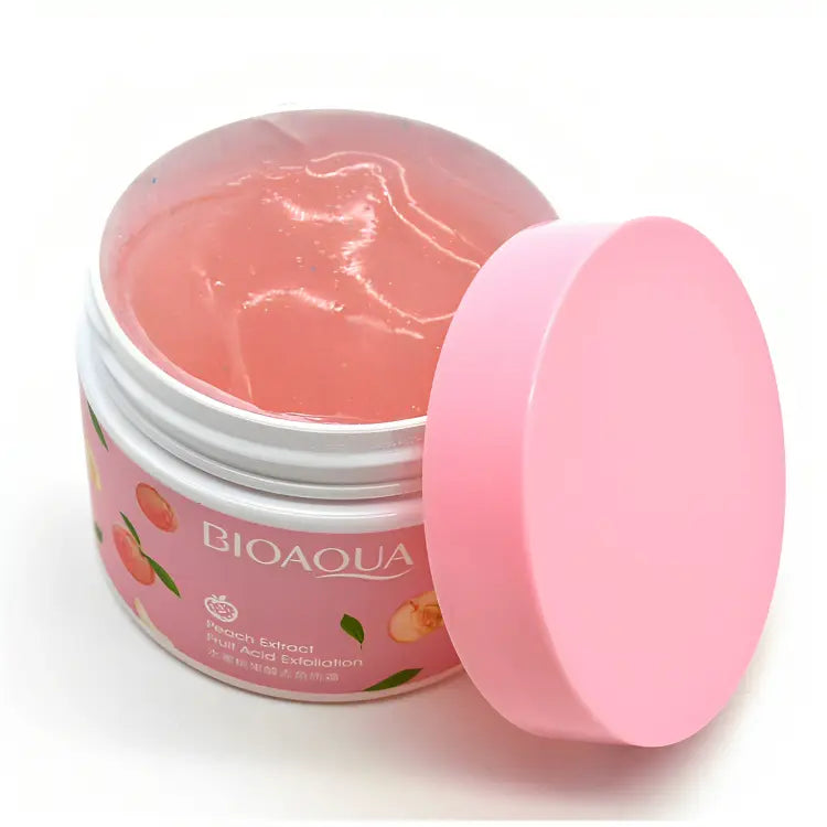 Bio Aqua Whitening And Brightening Face & Body Scrubbing Peach Gel, 140 g, 1 Pc - Taiyba Cosmetics
