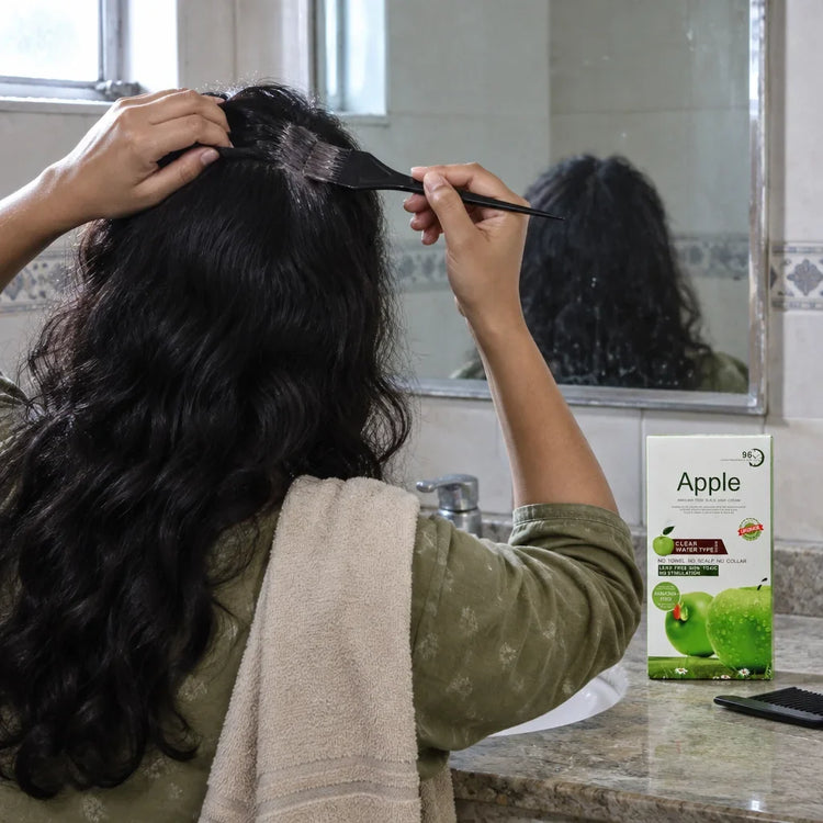 [Scale AI] lifestyle, Original Apple Hair Color 1000ml Dubai Import - Ammonia Free Natural Black & Dark Brown