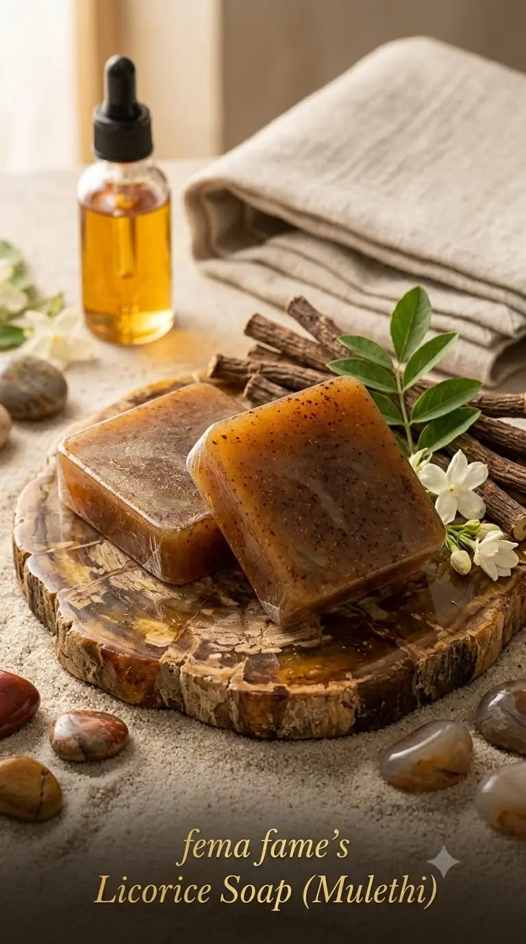 Licorice Whitening Soap (Mulethi Sabun) - Taiyba Cosmetics