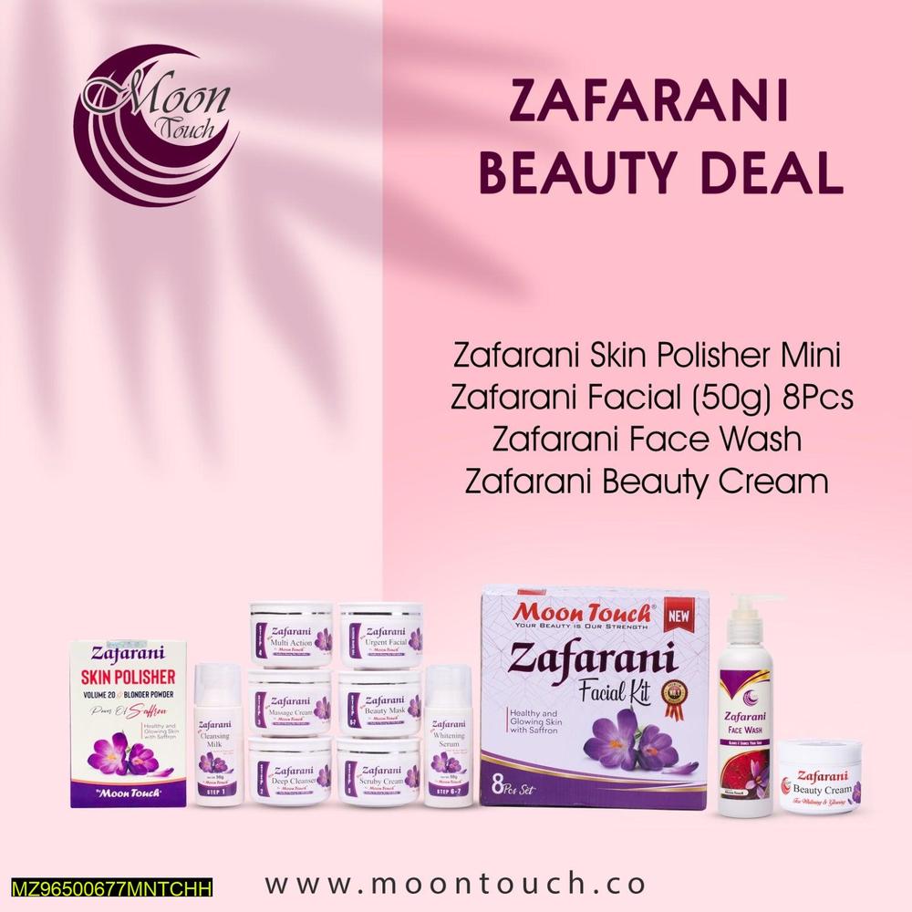 Zafarani Beauty Set 8-Piece Skin Care Routine for All Skin Types