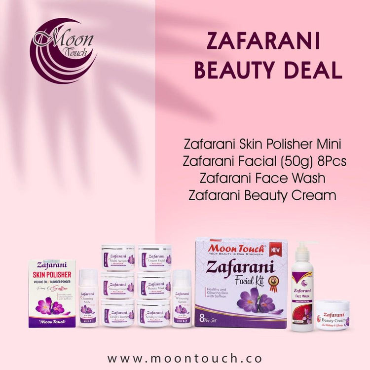 Zafarani Beauty Set 8-Piece Skin Care Routine for All Skin Types